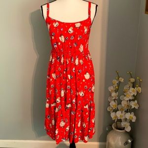 TORRID DRESS!!! Beautiful Red Floral Sleeveless Dress, Size 00X